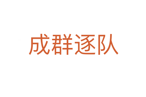 成群逐隊(duì)