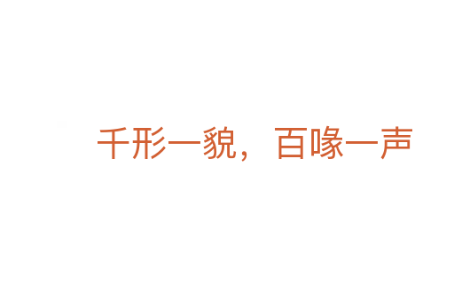 千形一貌，百喙一聲