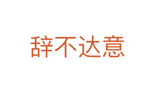 辭不達(dá)意