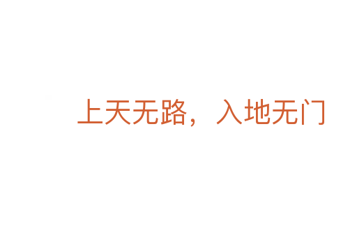 上天無(wú)路,入地?zé)o門