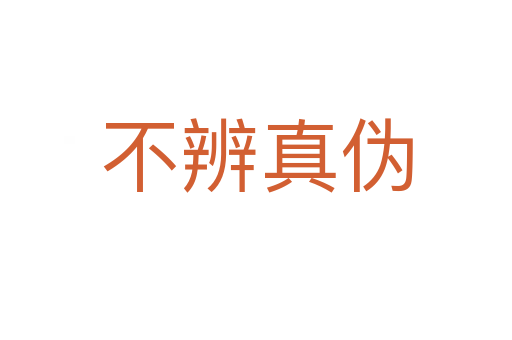 不辨真?zhèn)?></div>
<h2>意思解釋</h2>
<p><span id=