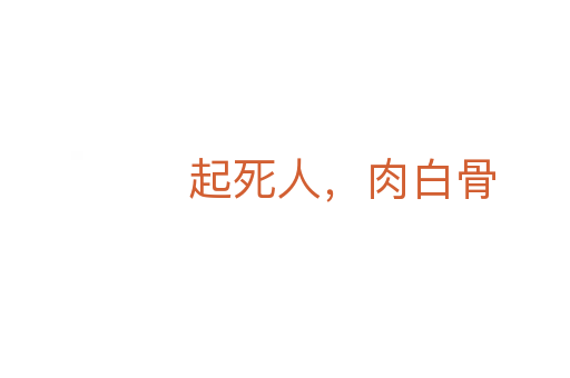 起死人，肉白骨
