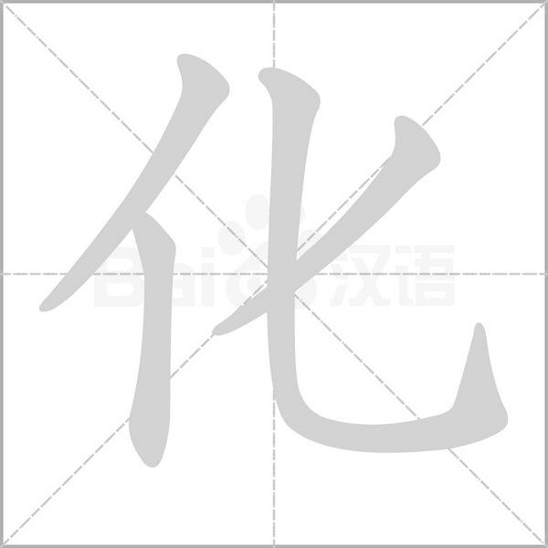 化的筆順動(dòng)畫(huà)演示
