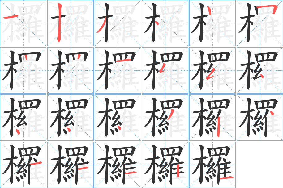 欏的筆順?lè)植窖菔?>
					
                    <hr />
                    <h2>欏的基本信息</h2>
                    <div   id=