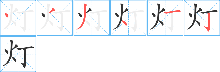 燈的筆順?lè)植窖菔?>
					
                    <hr />
                    <h2>燈的基本信息</h2>
                    <div   id=