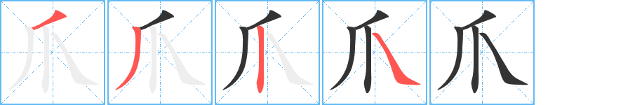 爪的筆順?lè)植窖菔?>
					
                    <hr />
                    <h2>爪的基本信息</h2>
                    <div   id=
