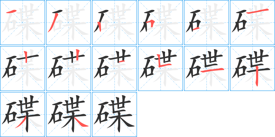碟的筆順?lè)植窖菔?>
					
                    <hr />
                    <h2>碟的基本信息</h2>
                    <div   id=