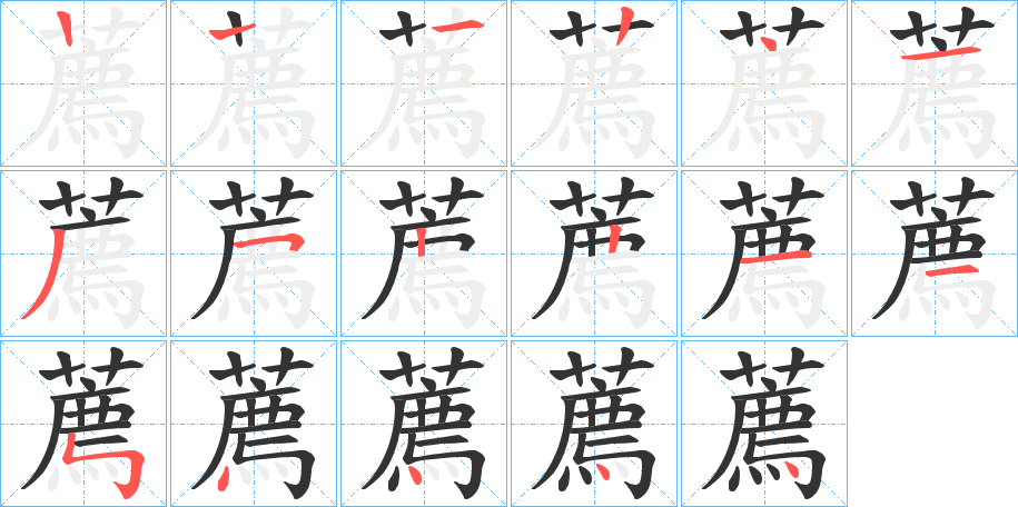 薦的筆順?lè)植窖菔?>
					
                    <hr />
                    <h2>薦的基本信息</h2>
                    <div   id=